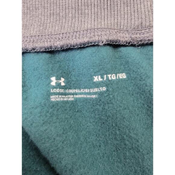 Under Armour Pants Womens XL Green UA Playback Fleece Lined Jogger Loose - Picture 4 of 13